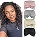 DRESHOW 1950's Vintage Modern Style Elastic Women Turban Headbands Twisted Cute Hair Band Accessories (4 Pack B)