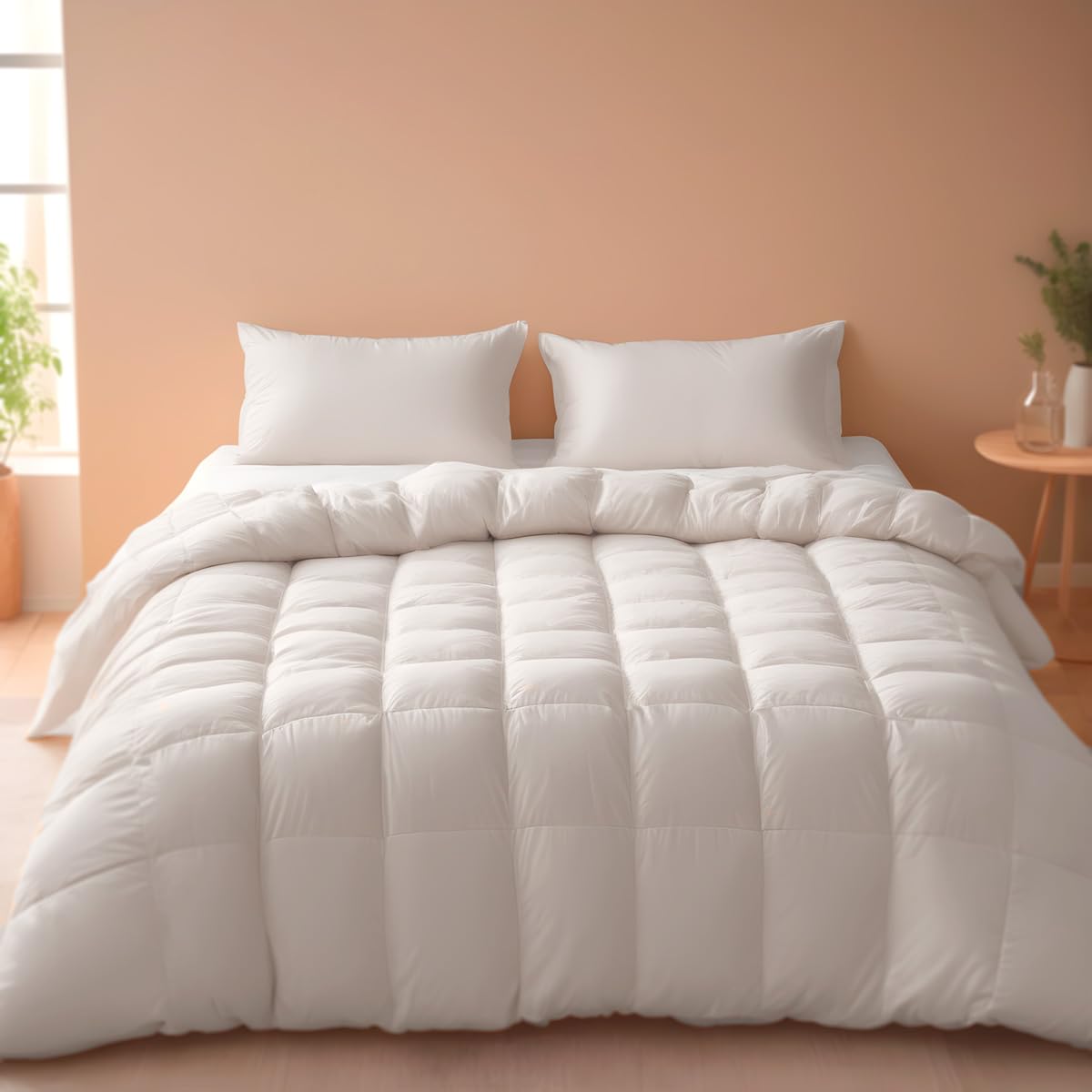Homey - Relleno Edredón Nórdico Acolchado de Fibra 250gr de 280 x 220 cm, Tejido Microfibra Tacto Suave y Sedoso, para Cama de 200