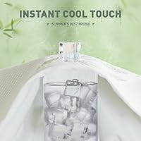 Vista 4 de Protector de colchón refrescante Twin - Funda de colchón de fibra de rayón 100% impermeable y silenciosa (39" x 75") Cama suave, transpirable