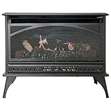 White Mountain Hearth HearthRite Ventless Gas Stove with Log Set and Push Button Ignition, 22.25-Inches, Propane (HRSQ25MVL)