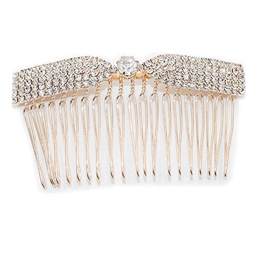 LETSP High-grade Alloy Diamond Tiara Comb Hair Accessories Hair Fork 2 pc (C)
