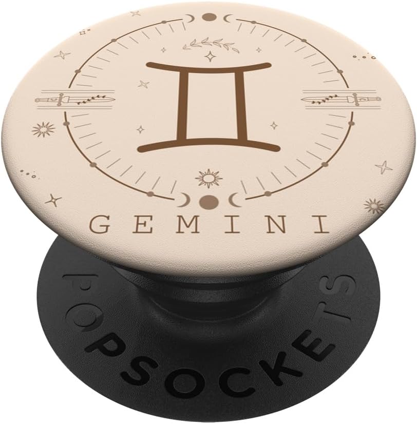 Astrological Stars Celestial Zodiac Sign Aesthetic Gemini PopSockets Adhesive PopGrip