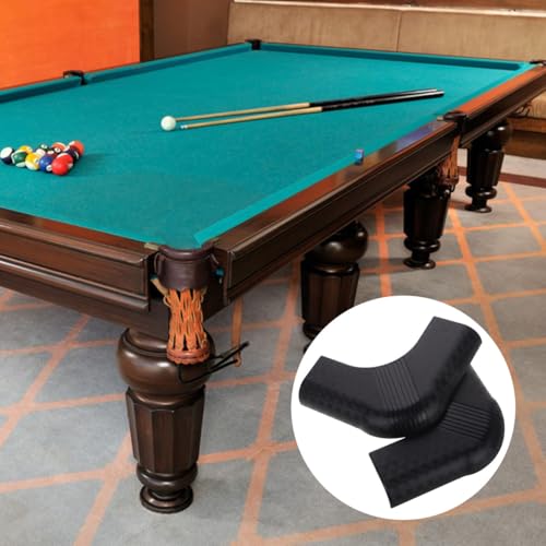 Image of Outanaya Pool Table Corner Protector Covers 2 Pack Billiard Table Corner Guard Bumpers Decorative Guards for Pool Edge Safety 5.11 X 5.11 X 0.78 in
