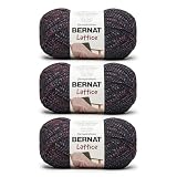 Bernat Lattice - 3 Pack of 389 Yards/7.8 oz Blacklight 54% Polyester 28% Acrylic 18% Nylon Yarn