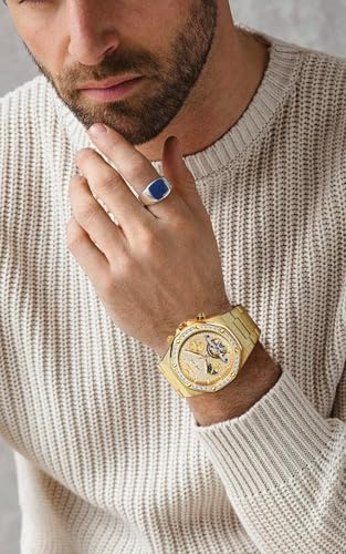 Image of OLEVS Mens Automatic Watches Self-Winding Starry Sky Diamond Skeleton Luxury Wrist Watch Waterproof Luminous