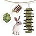 AIYA Rabbit Toys, Guinea Pig Toys for Teeth Suitable for Bunny, Hamsters, Chinchillas, Parrots and Other Small Pets.