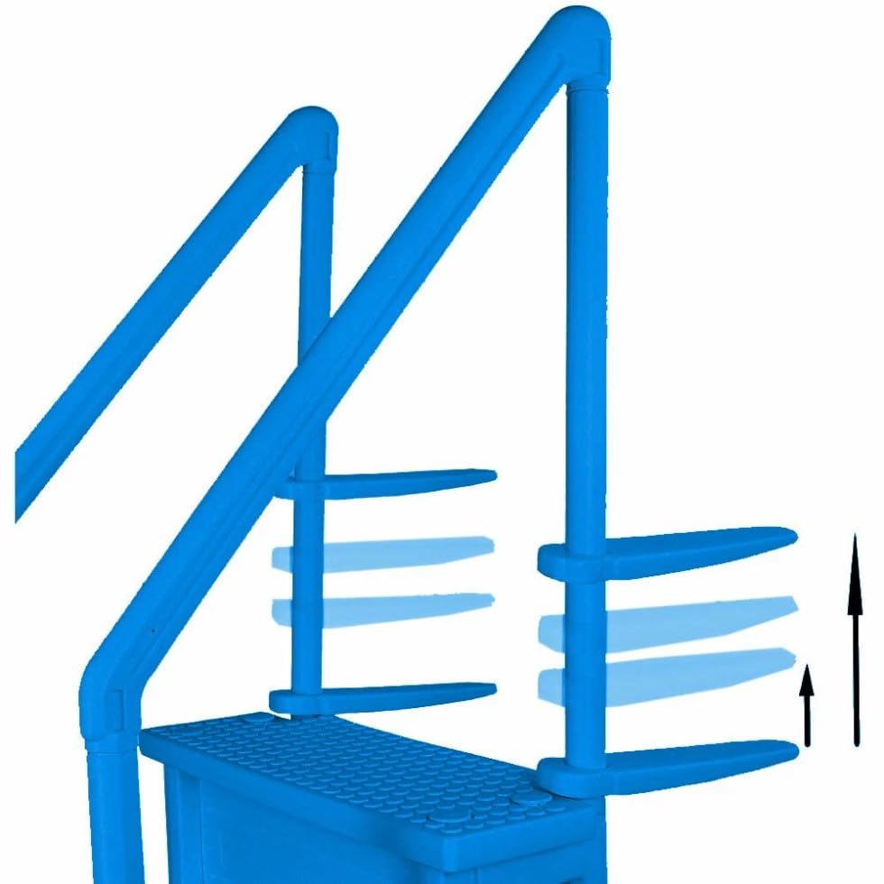 Escalera Azul para Piscina Capacidad 350 lbs miniatura 7