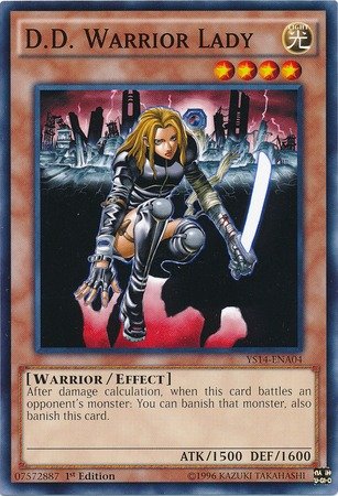 YU-GI-OH! - D.D. Warrior Lady (YS14-ENA04) - Space-Time Showdown Power-Up Pack - 1st Edition - Common