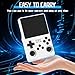 FHYRGF[30000 in 1 R40S PRO Handheld Game Console 3.5 inch IPS Screen Mini Retro Console 3800mAh Portable Pocket Arcade 12+ Mainstream Emulator 256G TF Card Transparent.(White)