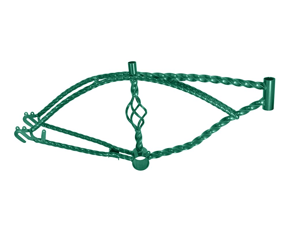 Lowrider Bike 20 Cage Twisted Frame Green.