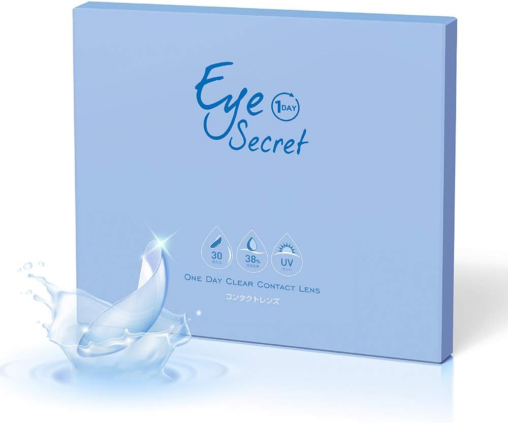 Amazon Eye Secret 1 Day 30枚入り アイシークレット ワンデー コンタクトレンズ 高度数対応 含水率38 0 Uvカット Pwr 6 00 Eye Secret ソフトコンタクトレンズ