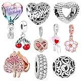 【Cadeau parfait】Cette breloque rose pour bracelet Pandora est un cadeau idéal pour la Saint-Valentin, la fête des mères, Noël, les anniversaires, les anniversaires de mariage et les cérémonies de remise de diplômes. Que ce soit offert à votre femme, mère, petite amie, fille ou meilleure amie, il peut transmettre un amour éternel.