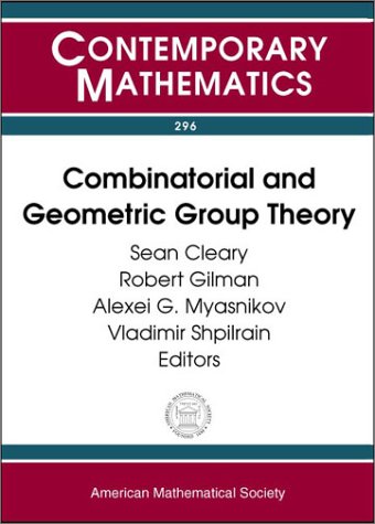 Buy Combinatorial and Geometric Group Theory: Ams Special Session, Combinatorial Group Theory, November 4-5, 2000, New York, New York : Ams Special ... Theory, April (Contemporary Mathematics) — BookShops.in