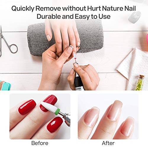 MAQUITA 7 stuks keramische nagelfrees bits professionele nagelfrees opzetstukken verwijderen gel acryl nagelriem diamant nagelboor voor manicure pedicure thuis gebruik geweldig cadeau - Image 5