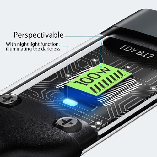 Image of NISHTECH 100W Fast Charging 3.0 USB Cable 4 Ft / 1.2M To 3-In-1 Long Charging Cord With Type C + Micro Usb + Lightning Connector 480 Mbps Data Transfer For Laptop,Tablets,Smartphones & More, Black