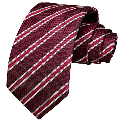Image of Enlision Ties for Men Solid Color 3.35 inch Formal Business Necktie Classic Satin Mens Wedding Party Ties