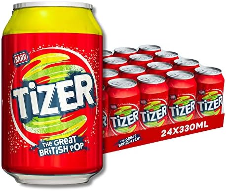 Tizer Original Sparkling Soft Drink, 24 Pack, 330ml Cans