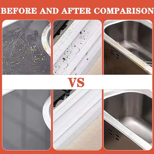 Image of 2 in 1 Groove Cleaning Brush,New Window Track Cleaning Tools Multifunction Grout Cleaner Tool with Tweezers and Scraper for Sliding Door Track, Window Seal, Sill (Gray 2 Pcs)