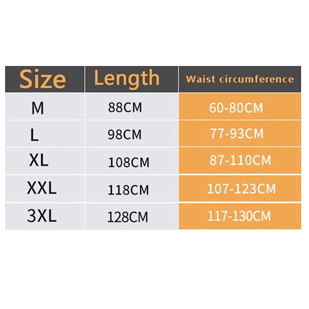 CDZL 33cm Altura Cinturón Soporte Lumbar para Espalda para Mujeres Hombres Adolescentes Entrenamiento Cintura Corrector Postura para Aliviar Dolor Toda Cintura (Size : 3XL)