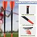 Wettarn 2 Pcs 300 Gram Training Javelin Track and Field Javelins Soft Plastic Javelin for Beginners Adults School Competition Throwing Practice Indoors or Outdoors Equipment (Stylish Style)