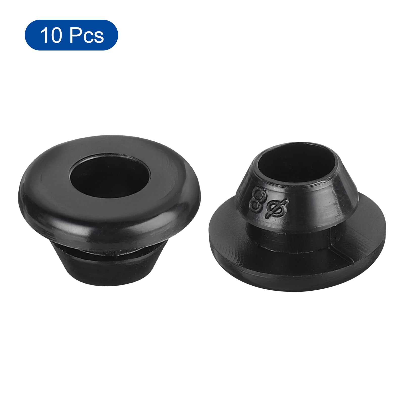 Fermacavi E Occhielli Passacavo In Gomma Nera &ndash; Diametri Da 6mm A 40mm (Varie Misure)