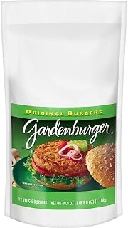Kellogg's Gardenburger Original Veggie Burgers, 3.4oz Patties - 48 Count Bulk Case for Restaurants & Vegetarians