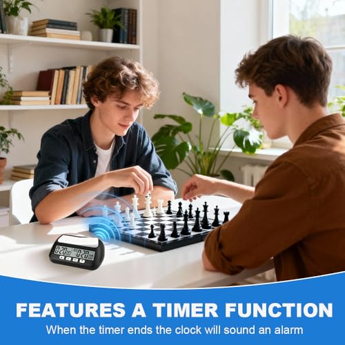 Pendule d'échecs numérique multifonction de haute précision esthétique pour joueurs exigeants - 5