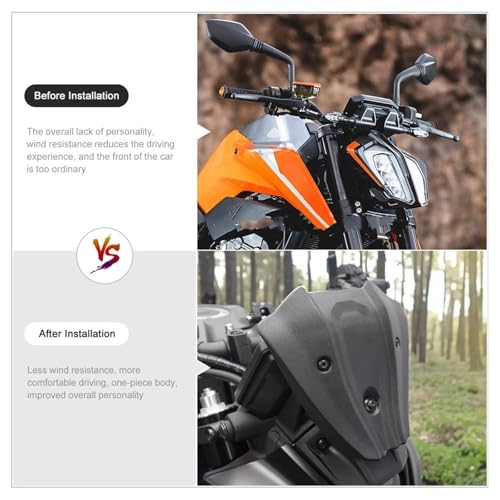 Spoiler Pare-Brise Réglable Look Carbone Duke 790 - 6