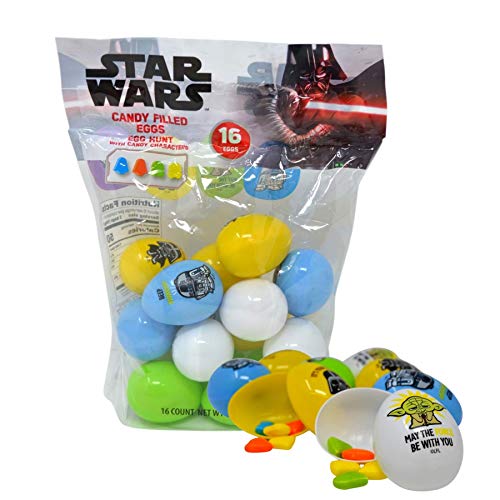 Star Wars Candy Filled Eggs for Easter Egg Hunt, 16 count