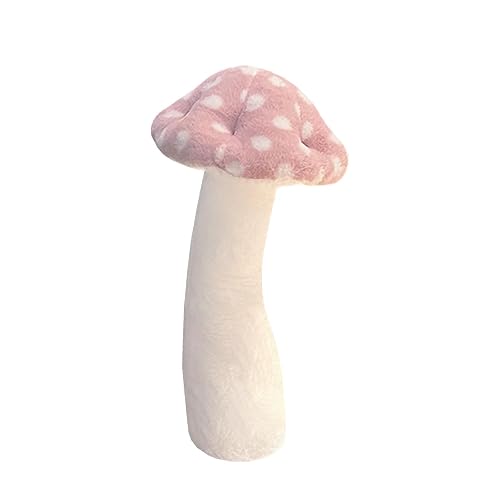 Hofun4U Mushroom Plush Pillow - 39 inch Mushroom Shaped Stuffed Long Pillow - Mushroom Stuffed Pillow - Christmas Birthday Sofa Home Decoration (Pink)