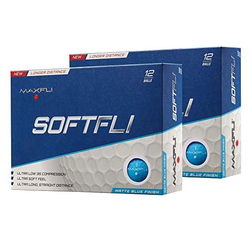 Maxfli SoftFli Matte Golf Balls (Blue, 24 Pack)