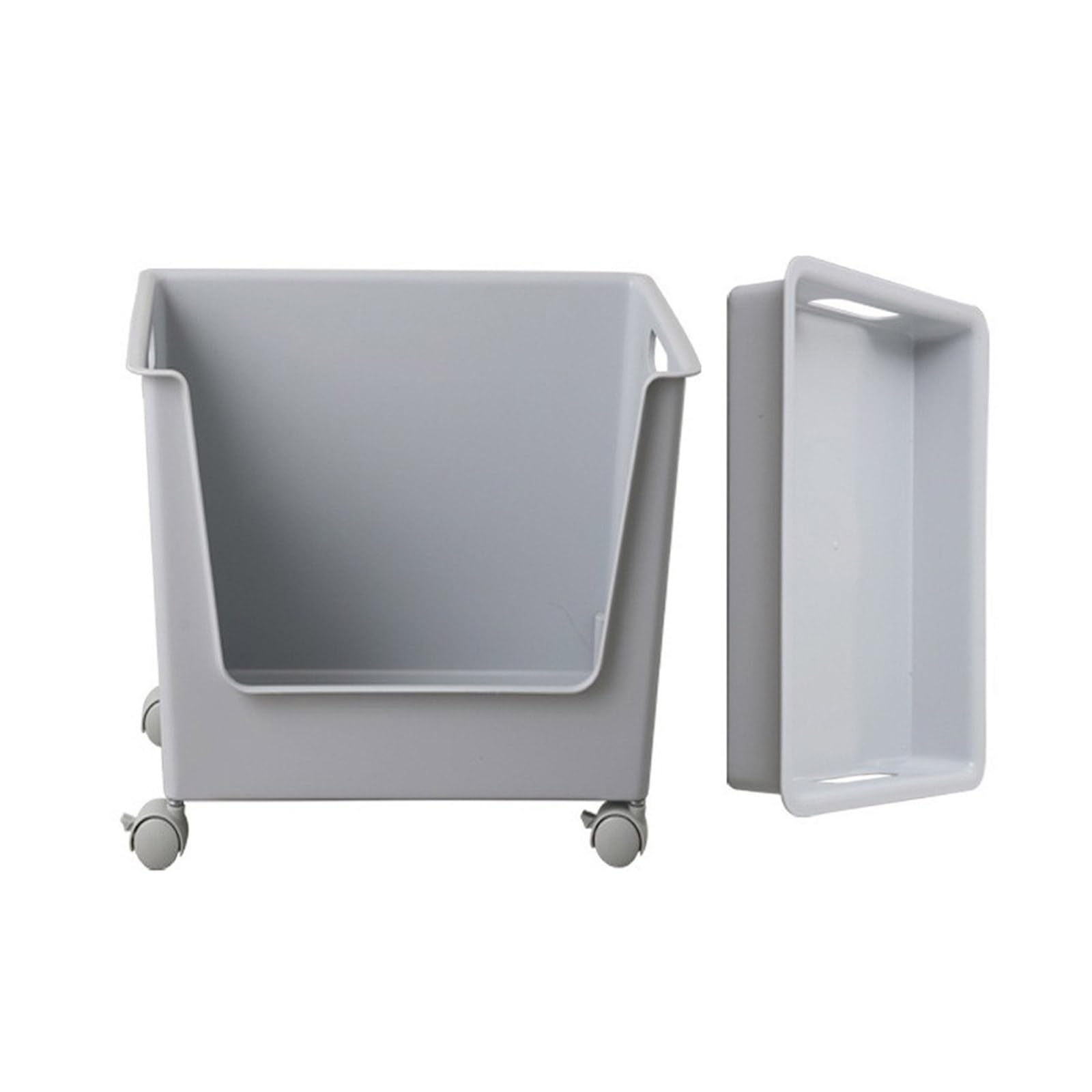 Tfaoys Grey Easy Rolling Storage Container Space Efficient Storage Cart With Practical Home Organization Container Box