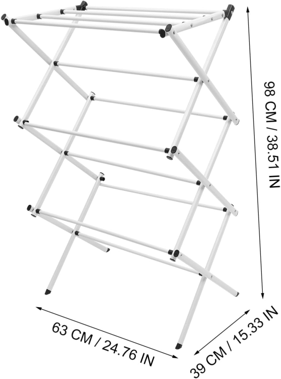 Unomor Indoor Clothes Drying Rack Heavy Duty Towel Garment Organizer for Home Use Compact Stylish Design for Quick Drying for and Bedrooms