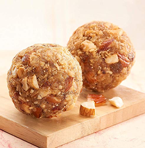 Image of WOW Laddus - WOW Quartet Laddus | 440 Grams Pack of 12 | Infused with Pure Ghee | Nutritious & Healthy Tasty Laddoo Gift Pack | Natural Jaggery Sweetened | No Added Preservative