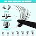 Lash Clusters Kit 320Pcs,60D DIY Individual Lashes Extension Kit,Lash Bond And Seal,Lash Remover For Eyelashes Extensions,Lash Applicator Tool For False Eyelash Cluster Kit At Home(D-Mix10-16mm)