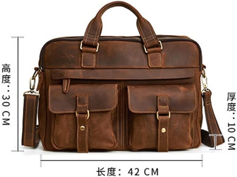 Fashion Large Capacity Men's Business Briefcase Portable Bag Computer Shoulder