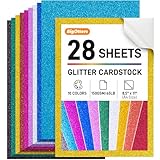 High-Quality and Durable for Colorful Crafts——150gsm self-adhesive glitter cardstock made from acid-free, lignin-free materials. Available in 10 vibrant colors, each sheet measures 8.5" x 11", providing a smooth, sturdy surface that’s perfect for eve...