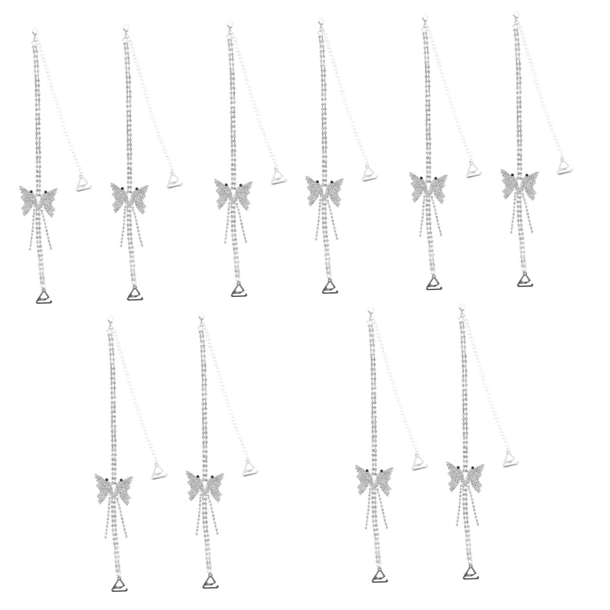 Correa Para El Hombro Con Forma De y Diamantes De Imitación Tirantes Decorativos Cadena De Ropa Interior Soportes De Correa De Sujetador Para Deslizarse Metal