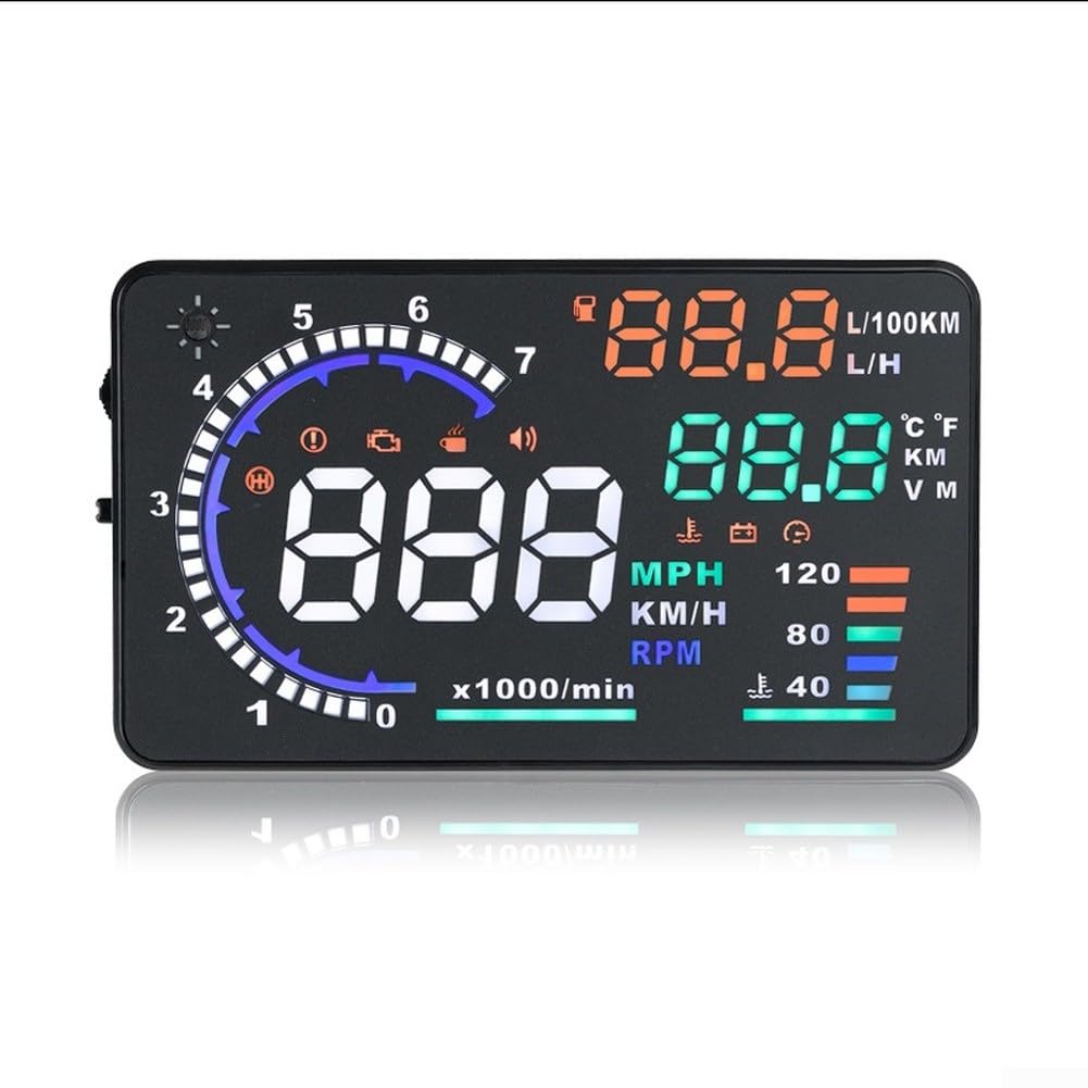 Proyector HUD OBD2 de metal para interfaz GPS de metal de alta resolución