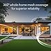 NETGEAR Orbi 370 Series Dual-Band WiFi 7 Mesh Network System for Home (RBE373) – Wireless Router + 2 Extenders, Security Features, 5 Gbps, Covers 6,000 sq.ft., 70 Devices, 2.5GB Internet Port, BE5000