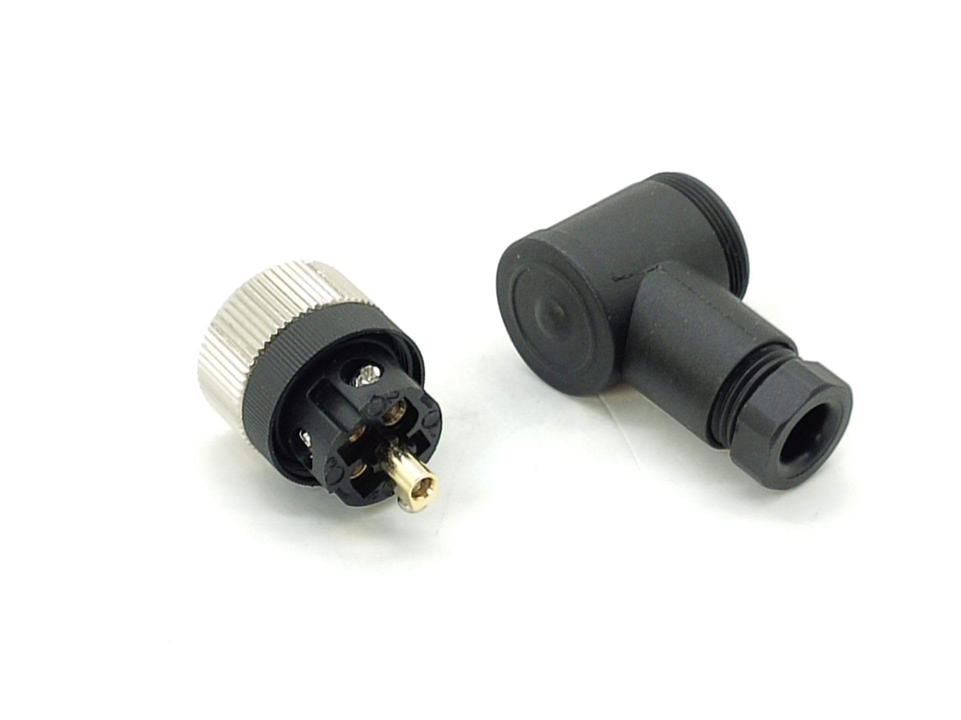 Elecbee M12 5 Poli Femmina Connettore, A Codice IP67 Impermeabile, 5 Pin, 90 Gradi, Aviazione, Non Schermato, Attuatore, Circolare per Modulo Fieldbus