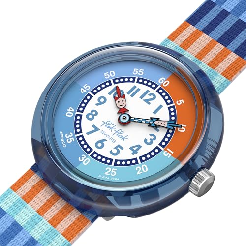Flik Flak Boy Kids Watch Biosourced Quartz Waterproof Stripy Stripes by Flik Flak - Image 2