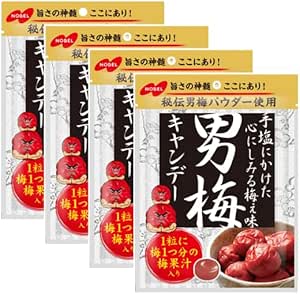 ノーベル 男梅 キャンデー 80g×4袋
