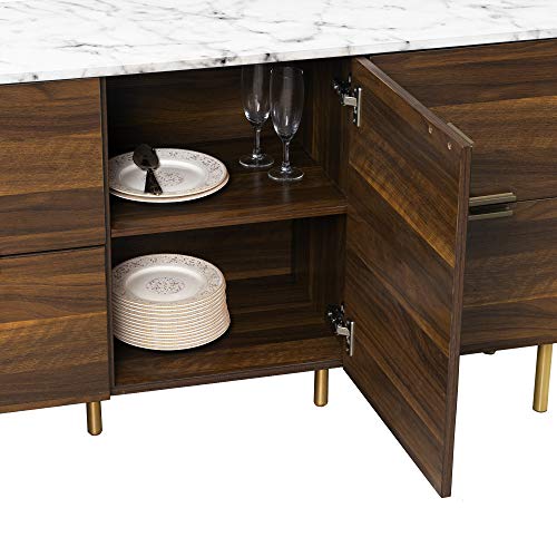 image for GOOD & GRACIOUS Sideboard Cabinet, Mid Century Modern Console Storage 