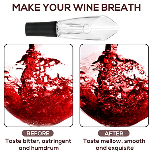 Favia Instant Wine Pourer Aerator With 2 Spouts Premium Pouring Wine Stopper Simple Operation And Elegant Appearance Ideal Christmas Gifts For Wine Lovers #TOP3