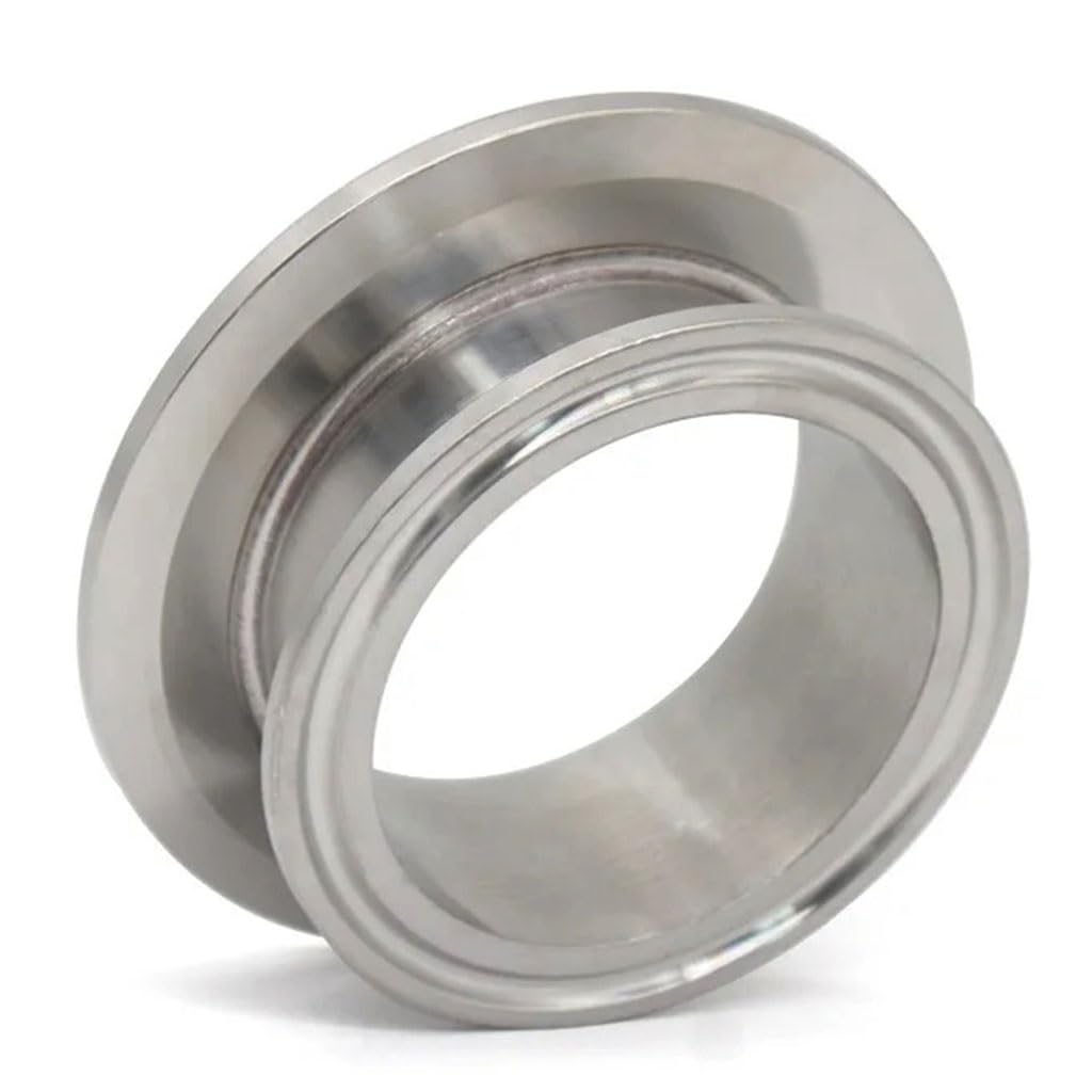 SS 304 Sanitary Three-Clip End Cover Reducer 1.5 "2" 2.5 "3" 4 "Flange OD 50.5mm 64mm 77.5m Ferrule Homemade Beer Pipe Fitting, 1pcs (Size : 4 inch x 2 inch)