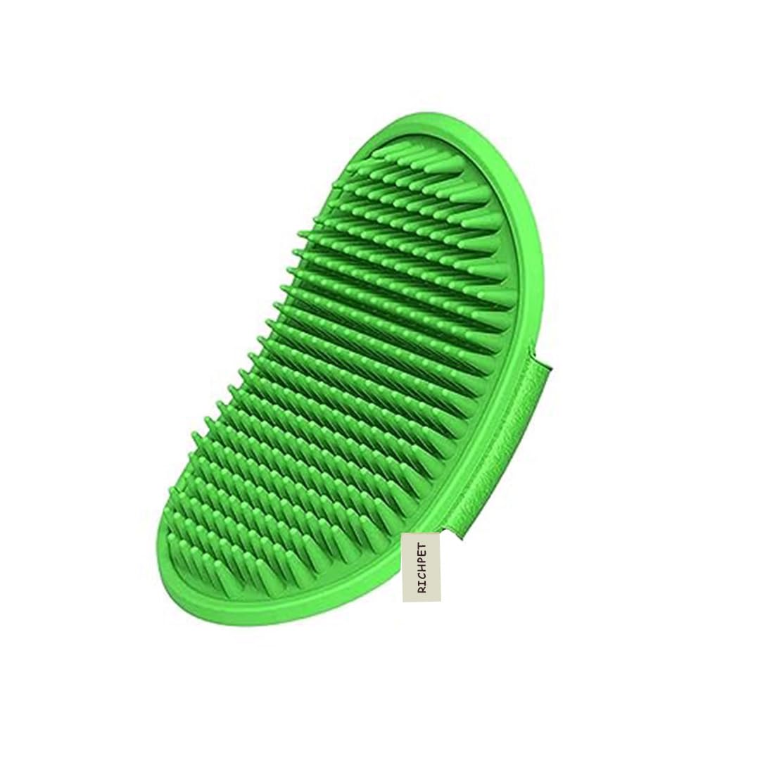 Richpet Pet Massage Rubber Bath Glove for Dogs, Cats, Rabbit, & Hamster | Dog Scrubber for Bath | Rubber Bristles Hand Brush Comb|1 PC (Colours May Vary) (B0CKZ8LDT4) Amazon Price History, Amazon Price Tracker