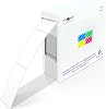Square Color Coding Labels 3 inch x 1 inch - Rectangle White Adhesive Color File Folder Stickers 250 Pack Per Roll in Dispenser Box