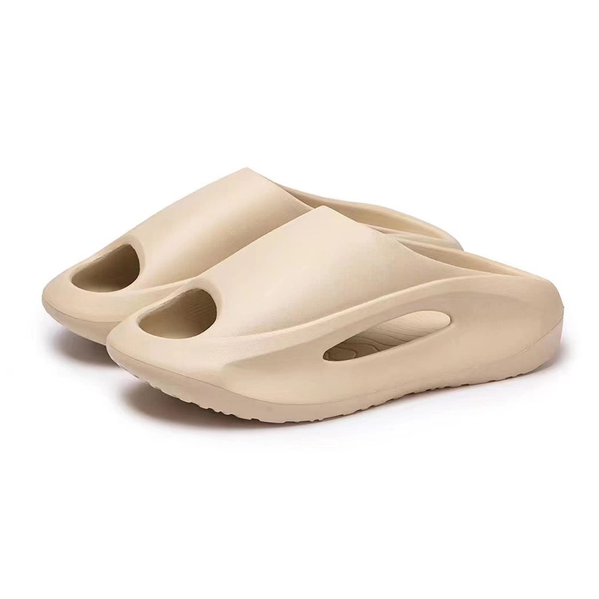 Manooby Cloud Slides for Women and Men, Non-Slip Thick Sole Pillow Slippers, Quick Dry Soft Lightweight Shower Shoes, Open Toe Slide Sandals for Indoor and Outdoor