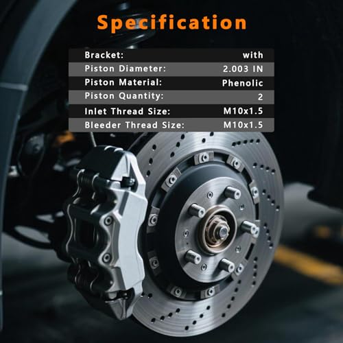 Image of 2 Pcs Front Brake Caliper w /Bracket Fit for 2008-2020 Cadillac Escalade, 2008-2020 Chevy GMC Avalanche Silverado 1500 Express Suburban Tahoe Sierra Yukon, Replace for 18B4918A 18B4919A